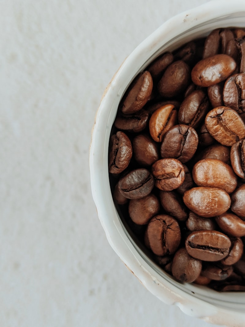 Aromatic roasted coffee beans